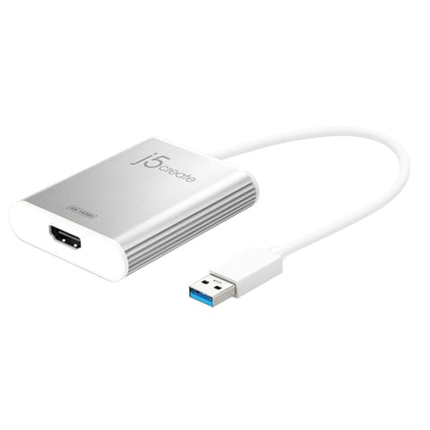 ⁨j5create JUA354 USB™ 3.0 to 4K HDM™ Display Adapter, Silver⁩ at Wasserman.eu