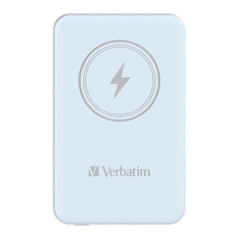 ⁨Verbatim Charge 'n' Go Magnetic Wireless Power Bank 10000mAh Blue⁩ at Wasserman.eu