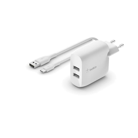 ⁨Belkin WCE001VF1MWH ładowarka do urządzeń przenośnych Uniwersalne Biały Prąd przemienny Wewnętrzna⁩ w sklepie Wasserman.eu