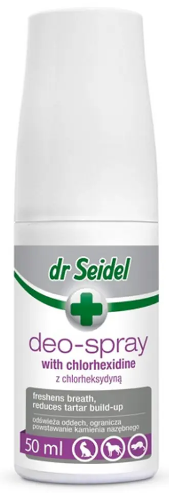 ⁨Dr Seidel Deo-Spray z chlorheksydyną do pielęgnacji jamy ustnej 50ml⁩ w sklepie Wasserman.eu