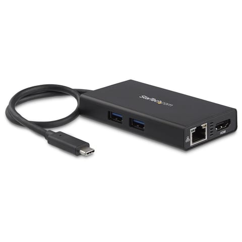 ⁨StarTech.com USB-C Multiport Adapter - USB-C Travel Docking Station with 4K HDMI - 60W Power Delivery Pass-Through, GbE, 2pt USB-A 3.0 Hub - Portable Mini USB Type-C Dock for Laptop⁩ at Wasserman.eu