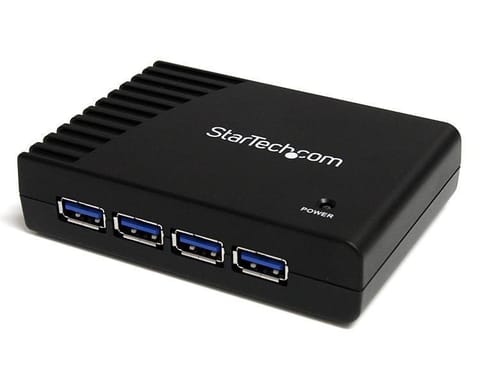 ⁨StarTech.com ST4300USB3EU huby i koncentratory 5000 Mbit/s Czarny⁩ w sklepie Wasserman.eu