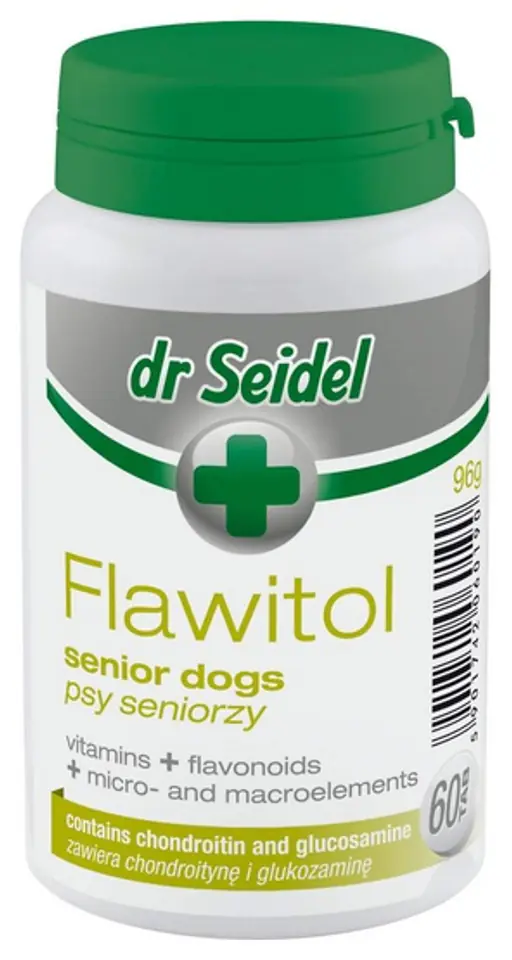 ⁨DR SEIDEL Flawitol dla psów seniorów 60tab.⁩ w sklepie Wasserman.eu