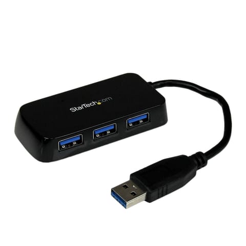 ⁨BLACK 4 PORT MINI USB 3.0 HUB/.⁩ w sklepie Wasserman.eu