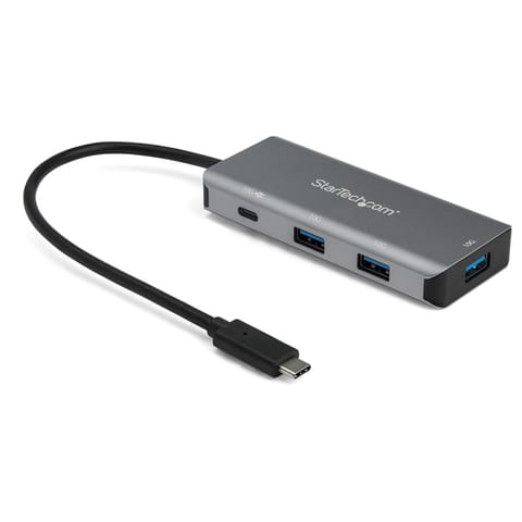 ⁨StarTech.com HB31C3A1CPD3 huby i koncentratory USB 3.2 Gen 2 (3.1 Gen 2) Type-C 10000 Mbit/s Czarny, Szary⁩ w sklepie Wasserman.eu