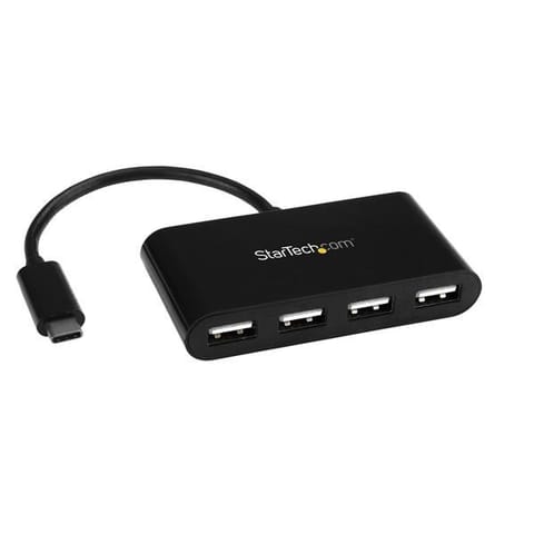 ⁨StarTech.com ST4200MINIC huby i koncentratory USB 2.0 Type-C 480 Mbit/s Czarny⁩ w sklepie Wasserman.eu