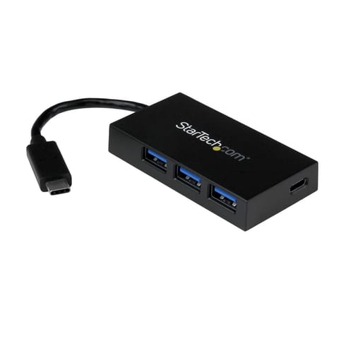 ⁨StarTech.com HB30C3A1CFB huby i koncentratory USB 3.2 Gen 1 (3.1 Gen 1) Type-C 5000 Mbit/s Czarny⁩ w sklepie Wasserman.eu