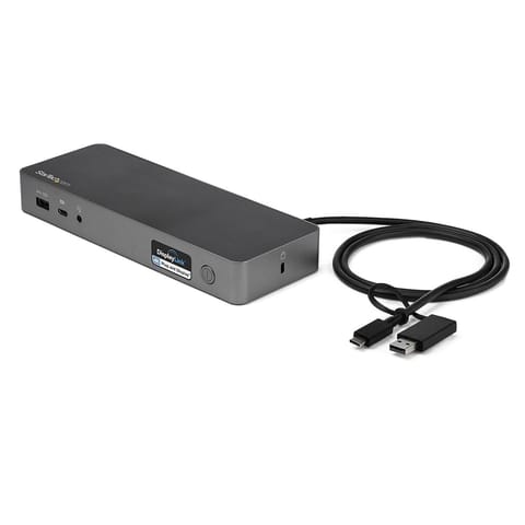 ⁨StarTech.com DK30C2DPPDUE stacja dokująca Przewodowa USB 3.2 Gen 1 (3.1 Gen 1) Type-C Czarny, Szary⁩ w sklepie Wasserman.eu