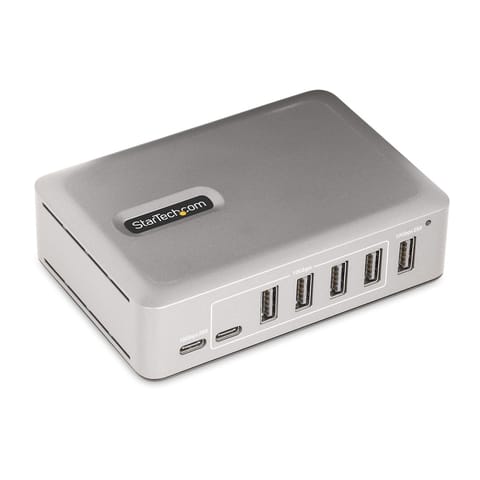 ⁨StarTech.com 7-Port USB-C Hub - 5x USB-A + 2x USB-C - Self-Powered w/65W Power Supply - USB 3.1 10Gbps - Desktop/Laptop USB Hub w/3ft USB-IF Certified Locking Cable - USB C Hub⁩ at Wasserman.eu