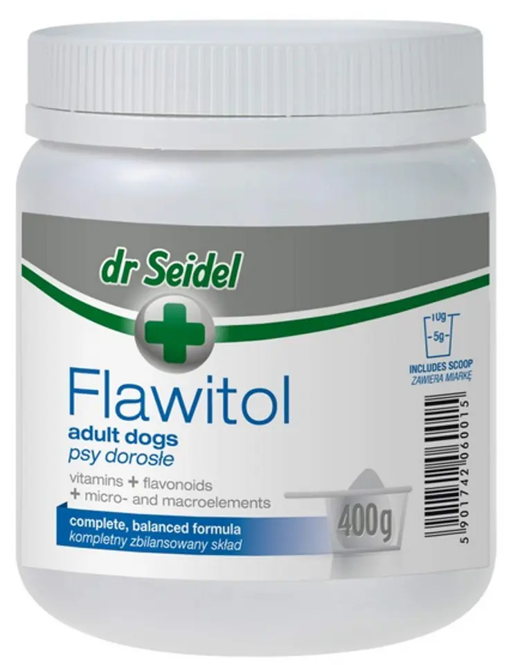 ⁨Dr Seidel Flawitol for adult dogs - powder 400g⁩ at Wasserman.eu