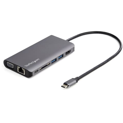 ⁨StarTech.com DKT30CHVAUSP stacja dokująca Przewodowa USB 3.2 Gen 1 (3.1 Gen 1) Type-C Czarny, Szary⁩ w sklepie Wasserman.eu