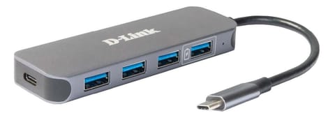 ⁨D-Link DUB-2340 huby i koncentratory USB Type-C 5000 Mbit/s Szary⁩ w sklepie Wasserman.eu