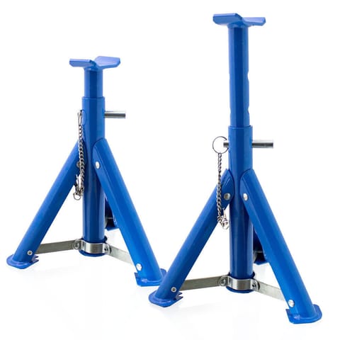 ⁨SET OF BLUE MOATS MOWER STANDS SUPPORTS 3 TONS 2 PCS.⁩ at Wasserman.eu