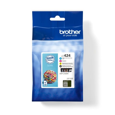 ⁨Brother LC-424VAL ink cartridge 4 pc(s) Original Black, Cyan, Magenta, Yellow⁩ at Wasserman.eu