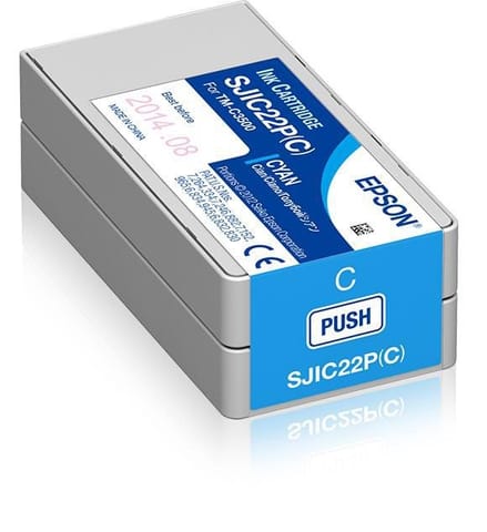⁨SJIC22P(C): Ink cartridge for ColorWorks C3500 (Cyan)⁩ w sklepie Wasserman.eu