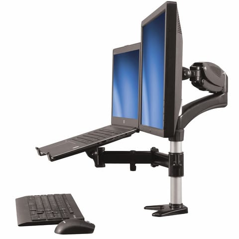 ⁨StarTech.com Desk-Mount Monitor Arm with Laptop Stand - Full Motion - Articulating⁩ at Wasserman.eu