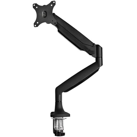 ⁨StarTech.com Desk Mount Monitor Arm - Heavy Duty Ergonomic VESA Monitor Arm - Single 9kg Display - Full Motion, Height Adjustable, Articulating - Aluminum - C-Clamp/Grommet- Black⁩ at Wasserman.eu