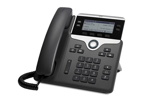 ⁨Cisco 7841 telefon VoIP Czarny, Srebrny 4 linii LCD⁩ w sklepie Wasserman.eu