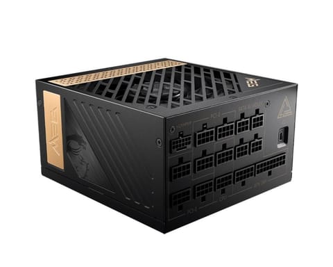 ⁨MSI MEG AI1300P PCIE5 power supply unit 1300 W 24-pin ATX ATX Black⁩ at Wasserman.eu