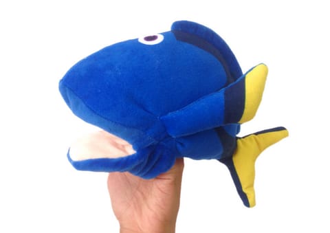 Pluszowa Maskotka Rybka Niebieska Pacynka 25 cm w sklepie Wasserman.eu