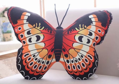 ⁨Maskotka Pluszowy Motyl Czerwony Poduszka 40 x 30 cm⁩ w sklepie Wasserman.eu