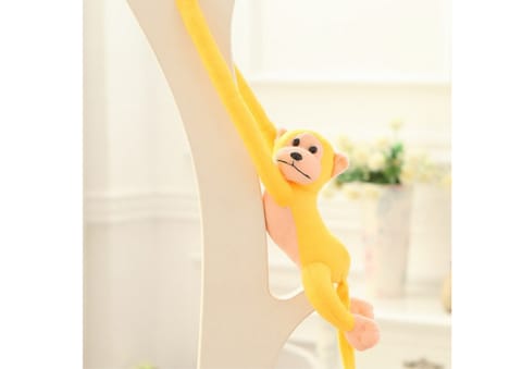 ⁨Maskotka Pluszowa Małpka z Dźwiękiem Żółta 60 cm⁩ w sklepie Wasserman.eu