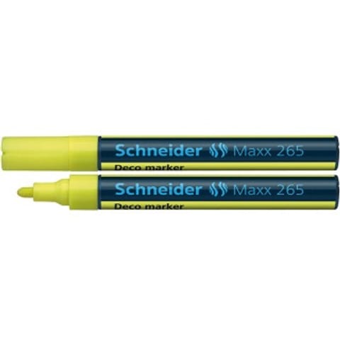 ⁨MARKER KREDOWY SCHNEIDER MAXX 265 DECO, ŻÓŁTY⁩ w sklepie Wasserman.eu