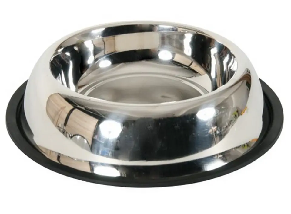 ⁨ZOLUX Inox bowl on rubber 19,5 cm 0,55 l [475480]⁩ at Wasserman.eu