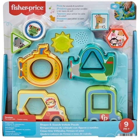 ⁨Fisher Price Układanka Pojazdy i kształty HRP31⁩ w sklepie Wasserman.eu