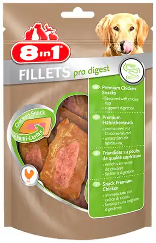 ⁨8in1 Fillets Pro Digest - przekąska na lepsze trawienie 80g⁩ w sklepie Wasserman.eu