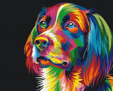 ⁨Picture Paint it - Dog in colors⁩ at Wasserman.eu