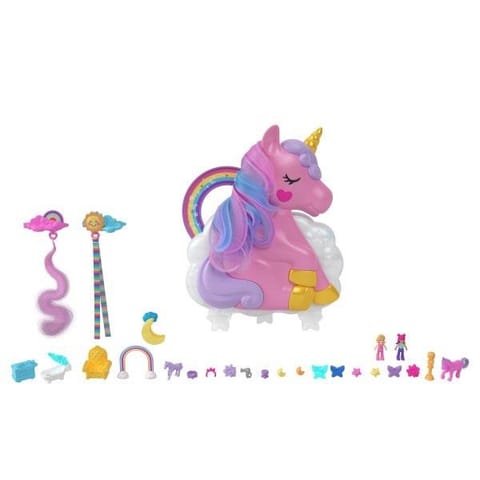 ⁨Polly Pocket Rainbow Unicorn Salon⁩ at Wasserman.eu