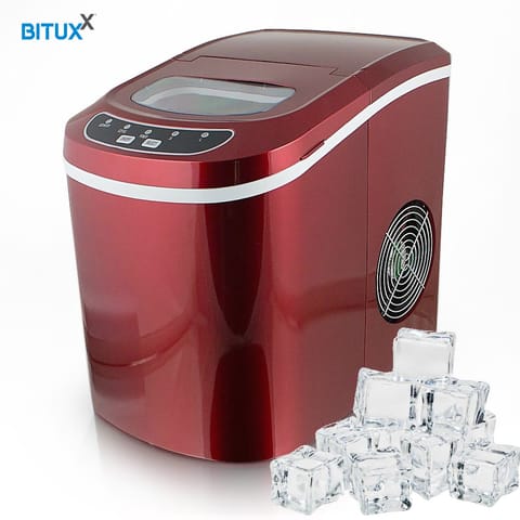 ⁨Ice cube maker Red efficient 15kg/day for restaurant bar⁩ at Wasserman.eu