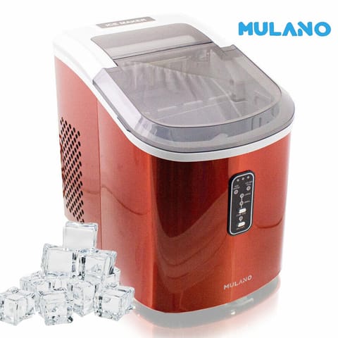 ⁨Table ice maker Mulano orange ice cube machine⁩ at Wasserman.eu