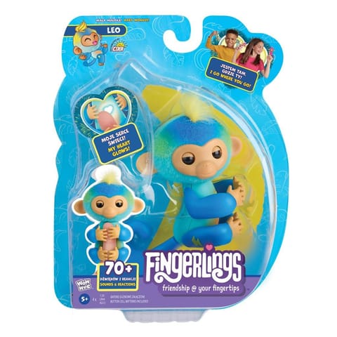 ⁨Małpka Fingerlings Leo niebieska⁩ w sklepie Wasserman.eu