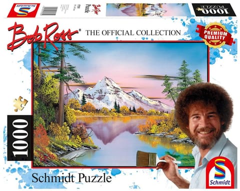 ⁨Puzzle 1000 Bob Ross, Odbicie w tafli wody⁩ w sklepie Wasserman.eu