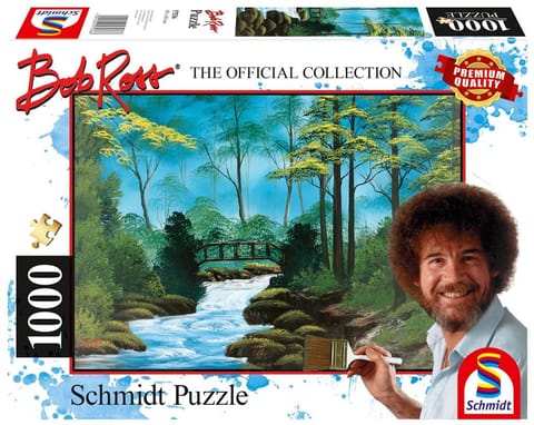 ⁨Puzzle 1000 Bob Ross, Samotny most⁩ w sklepie Wasserman.eu