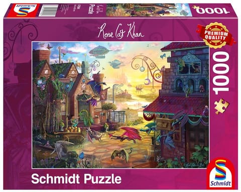 ⁨Puzzle 1000 Rose Cat Khan, Smocza poczta⁩ w sklepie Wasserman.eu