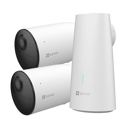 ⁨Kit de cámara con batería EZVIZ SMART HOME 2x HB3 camera + base station W2HS (CS-HB3-B2)⁩ at Wasserman.eu