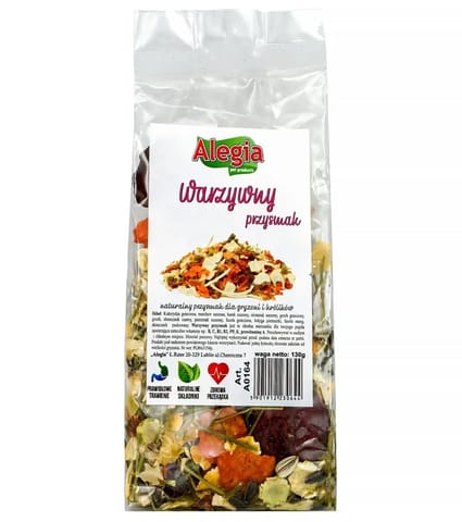 ⁨ALEGIA Vegetable treat - treat for rodents and rabbits - 130g⁩ at Wasserman.eu