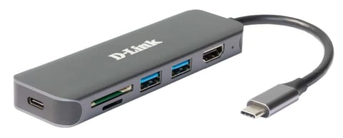 ⁨D-Link 6-in-1 USB-C Hub with HDMI/Card Reader/Power Delivery DUB-2327⁩ at Wasserman.eu