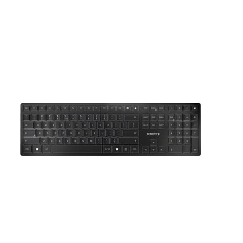 ⁨CHERRY KW 9100 SLIM klawiatura Uniwersalne RF Wireless + Bluetooth QWERTY Angielski Czarny⁩ w sklepie Wasserman.eu