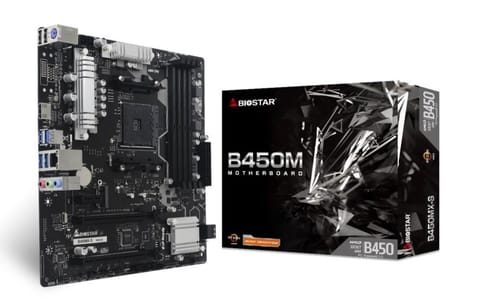 ⁨Biostar B450MX-S motherboard AMD B450 Socket AM4 micro ATX⁩ at Wasserman.eu