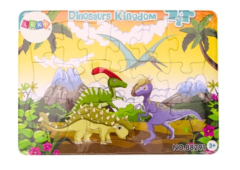 Puzzle Dla Dzieci Dinozaury Plansza Kolorowe 16 El w sklepie Wasserman.eu