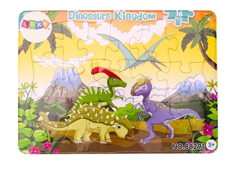 ⁨Puzzle Dla Dzieci Dinozaury Plansza Kolorowe 16 El⁩ w sklepie Wasserman.eu