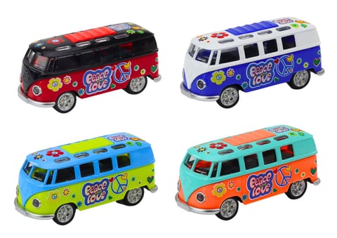 ⁨Camper Bus 1:32 Metalowy Światła Dźwięki Napęd Otwierane Drzwi⁩ w sklepie Wasserman.eu