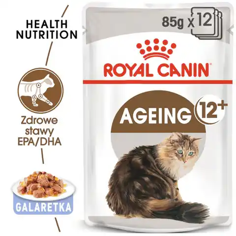 ⁨Royal Canin Ageing +12 karma mokra w galaretce dla kotów dojrzałych saszetka 85g⁩ w sklepie Wasserman.eu