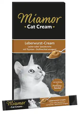 ⁨Miamor Cat Confect Leberwurst Cream 6x15g⁩ at Wasserman.eu