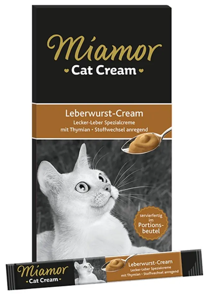 ⁨Miamor Cat Confect Leberwurst Cream 6x15g⁩ at Wasserman.eu