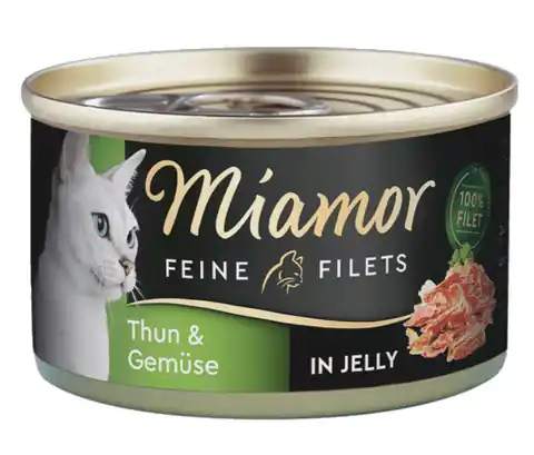 ⁨Miamor Feine Filets Dose Thunfisch & Gemuse - tuna and vegetables 100g⁩ at Wasserman.eu